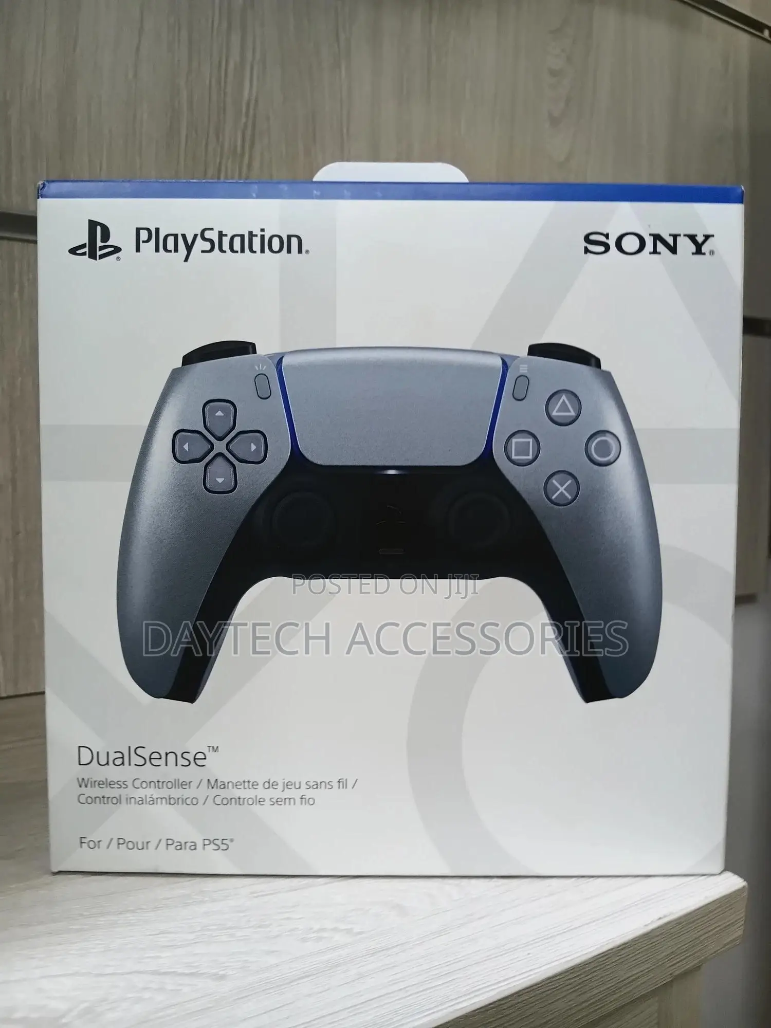 Sony Playstation 5 Dualsense Wireless Controller in Sterling Silver.