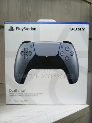Sony Playstation 5 Dualsense Wireless Controller in Sterling Silver.