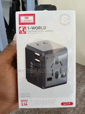 Earldom Es-Lc19 1-World Universal Travel Adapter – 3.1a Fast Charging