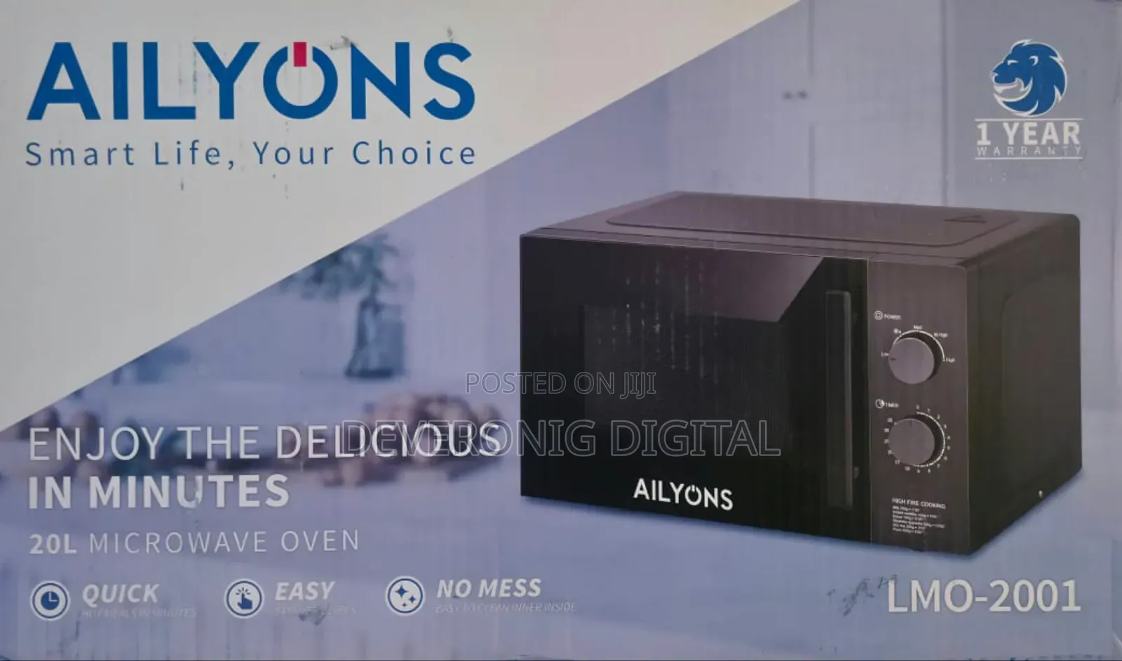 *Ailyons Manual Microwave 20l Lmo-2001