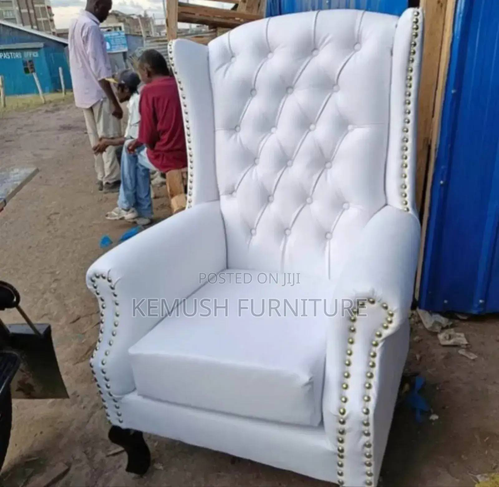 King Chair in White Colour