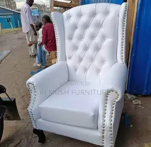 King Chair in White Colour