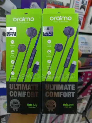 Oraimo Halo Airy Type-C Half in-Ear Wired Headphones (Oep-650)