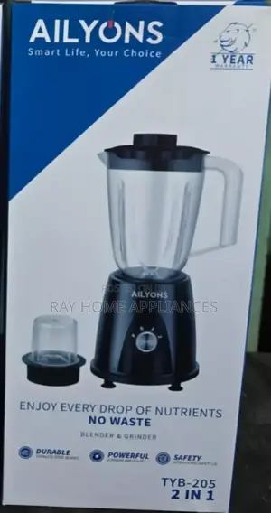 Ailyons 2 in 1 Blender 1.5litres Jar Plus Grinder