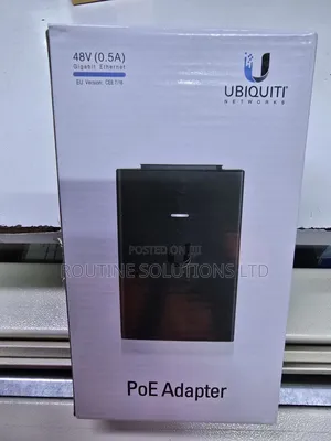 Gigabit Ethernet Ubiquiti Poe Adapter 48v 0.5a