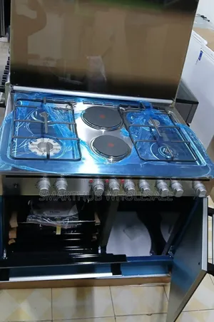 60*90 Haier 4 Burner And 2 Electric Hot Plate With Gas Compartment