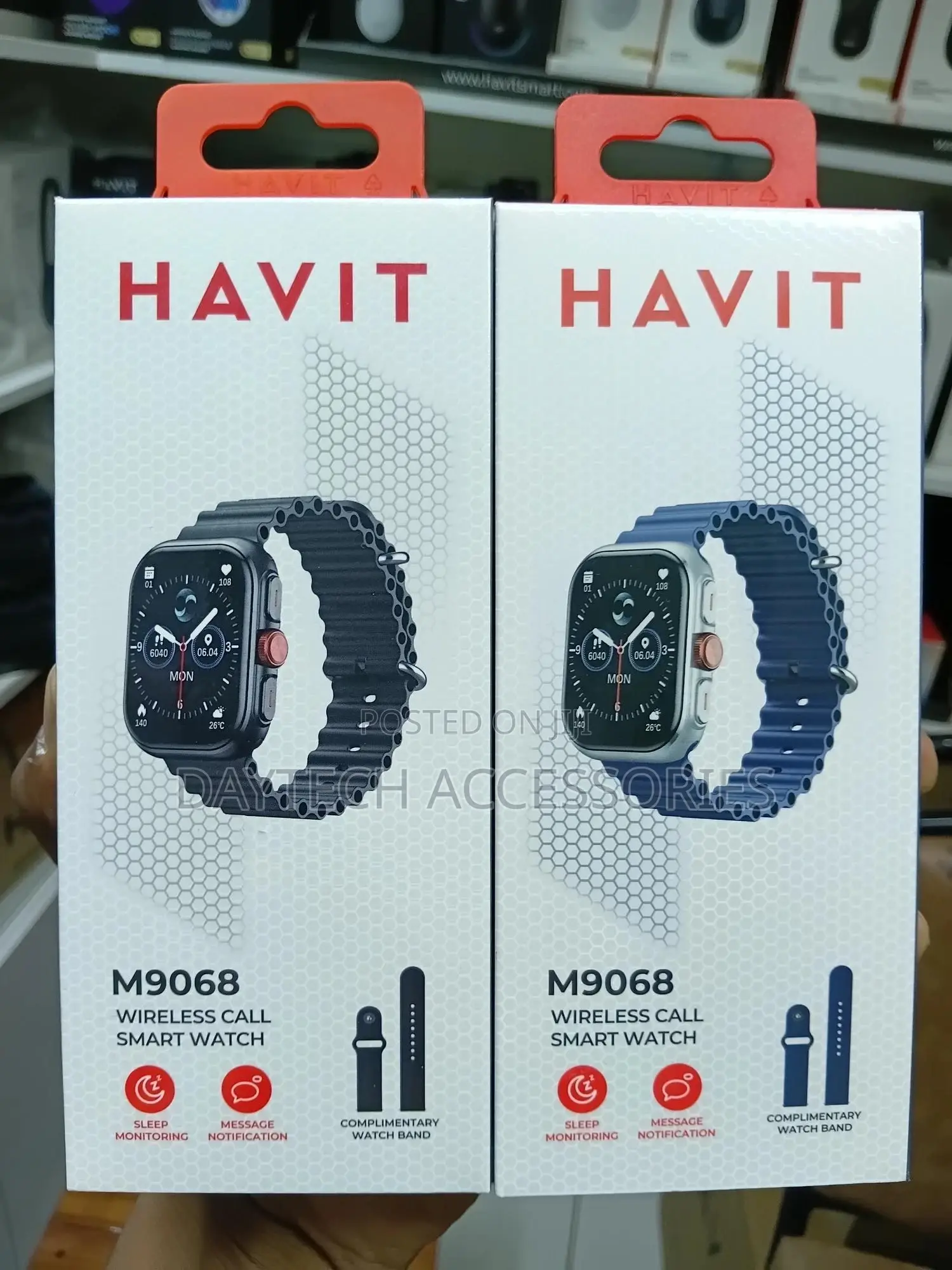 Havit M9068 Wireless Call/Amoled Display Smart Watch.