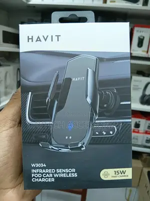 Havit 15w Car Holder With Wireless Charging - Automatic Clamping.