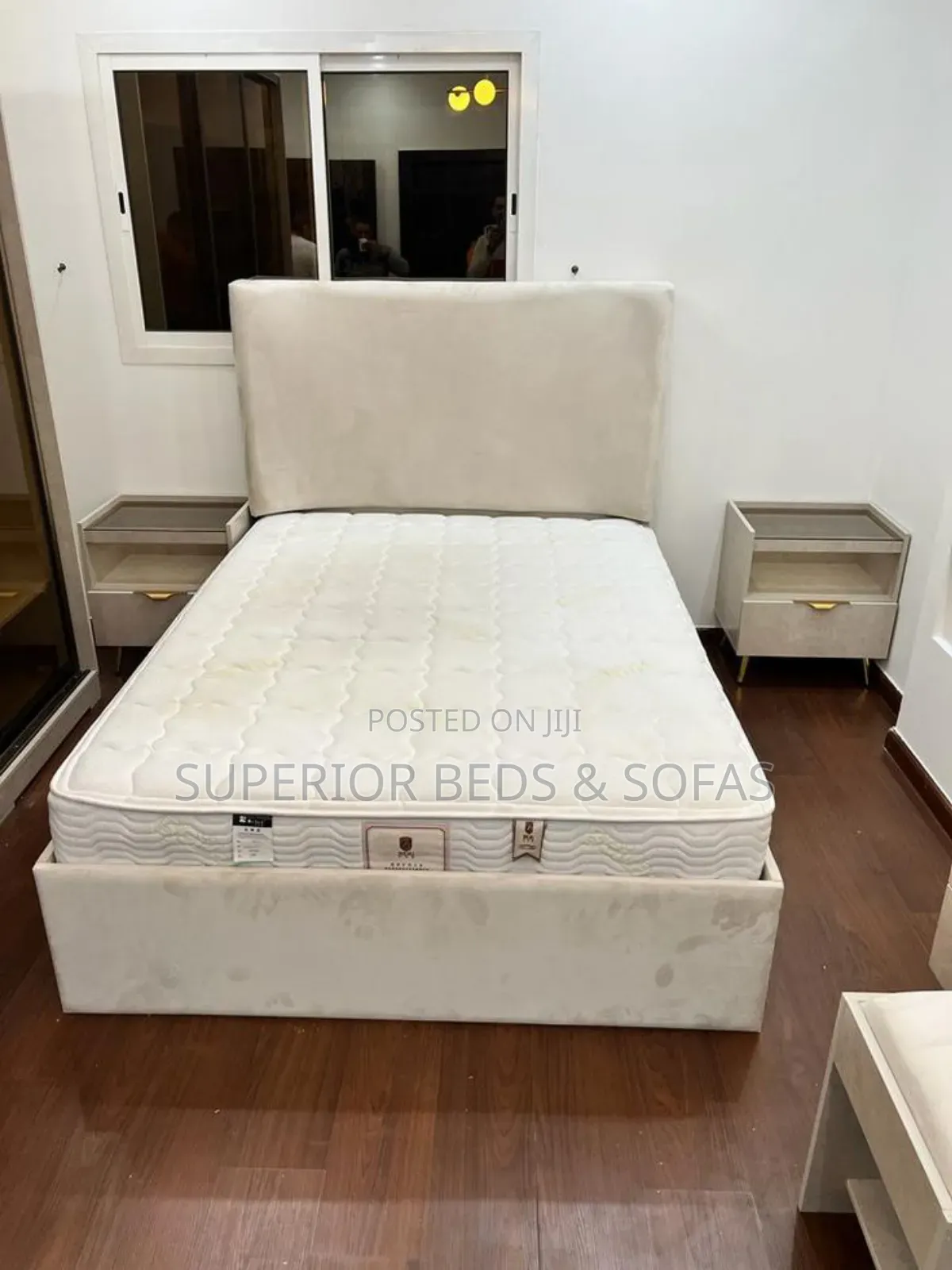 Cream Panel Bed Size 5 by 6