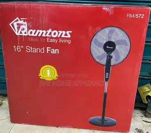 Ramtons Rm/572 - Black Econo Standing Fan - 3 Speed - Black at 