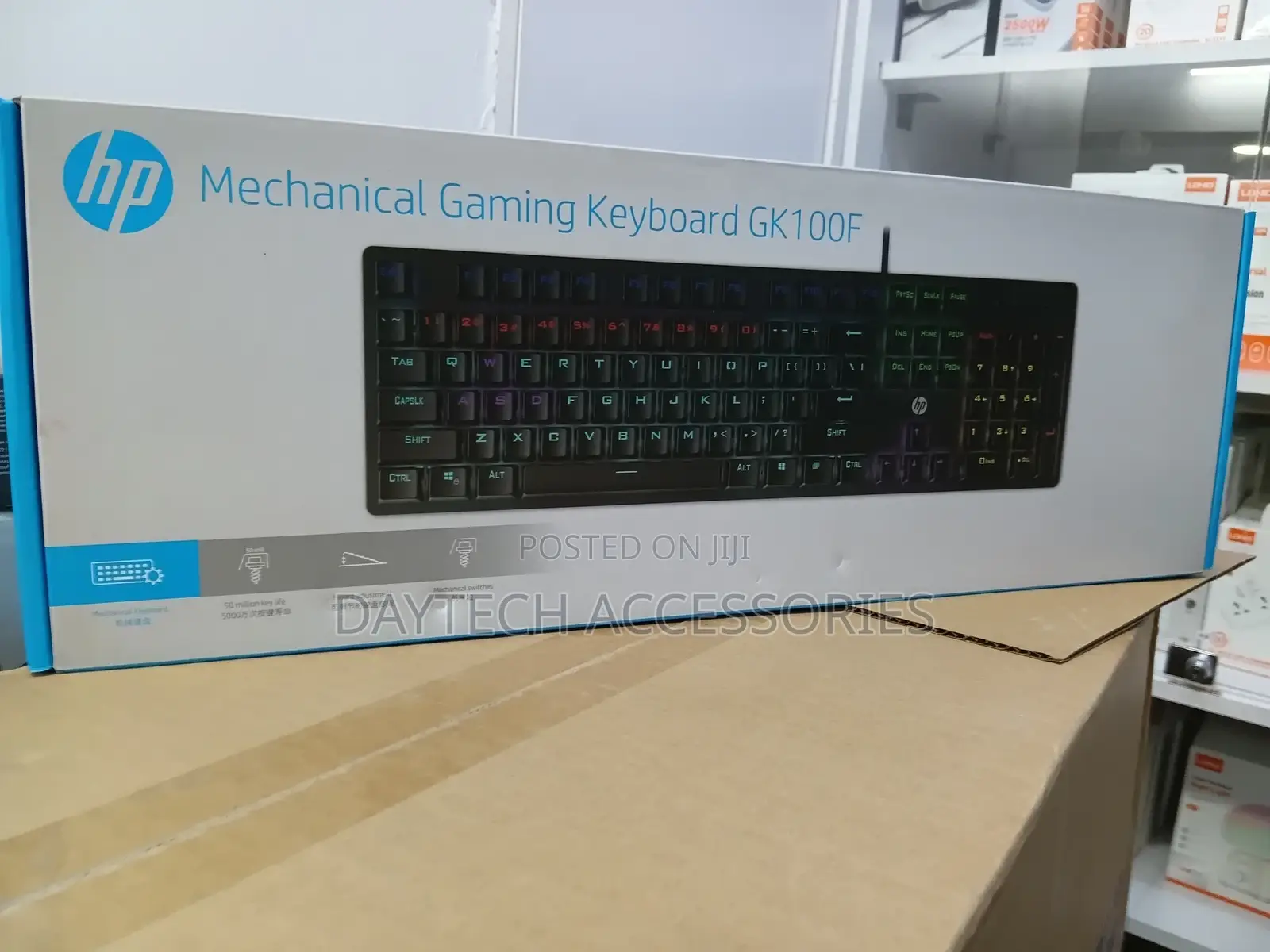 This Is an Hp Mechanical Gaming Keyboard Gk100f.