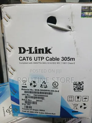 Dlink Cable Cat Indoor Cat 6 Full Copper