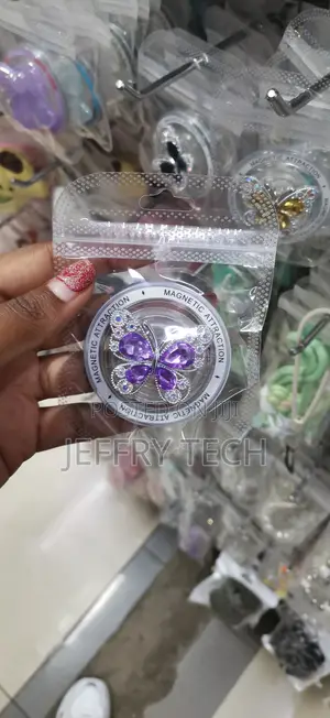 Omege Bling Glitter Phone Grip Butterfly Cell Phone Ring Holder