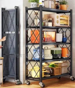 5 Tier Foldable Kitchen Rack
