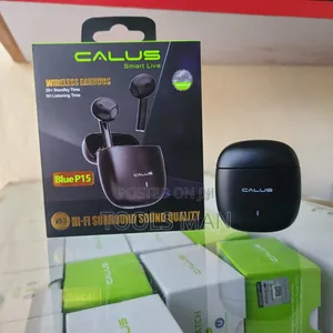 Calus Blue P15 Wireless in-Ear Earbuds With a Metallic Casing. Earbuds