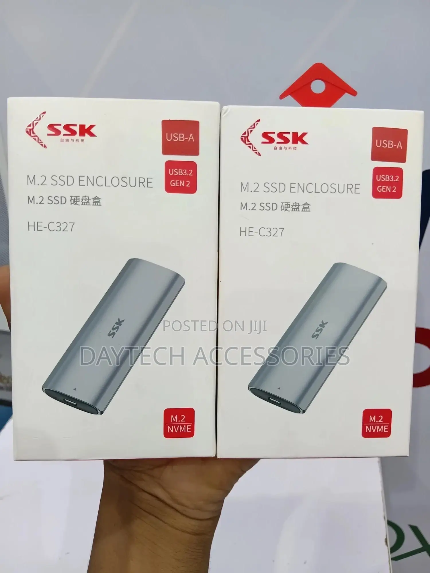 SSK M.2 Nvme SSD Enclosure (Model He-C327).