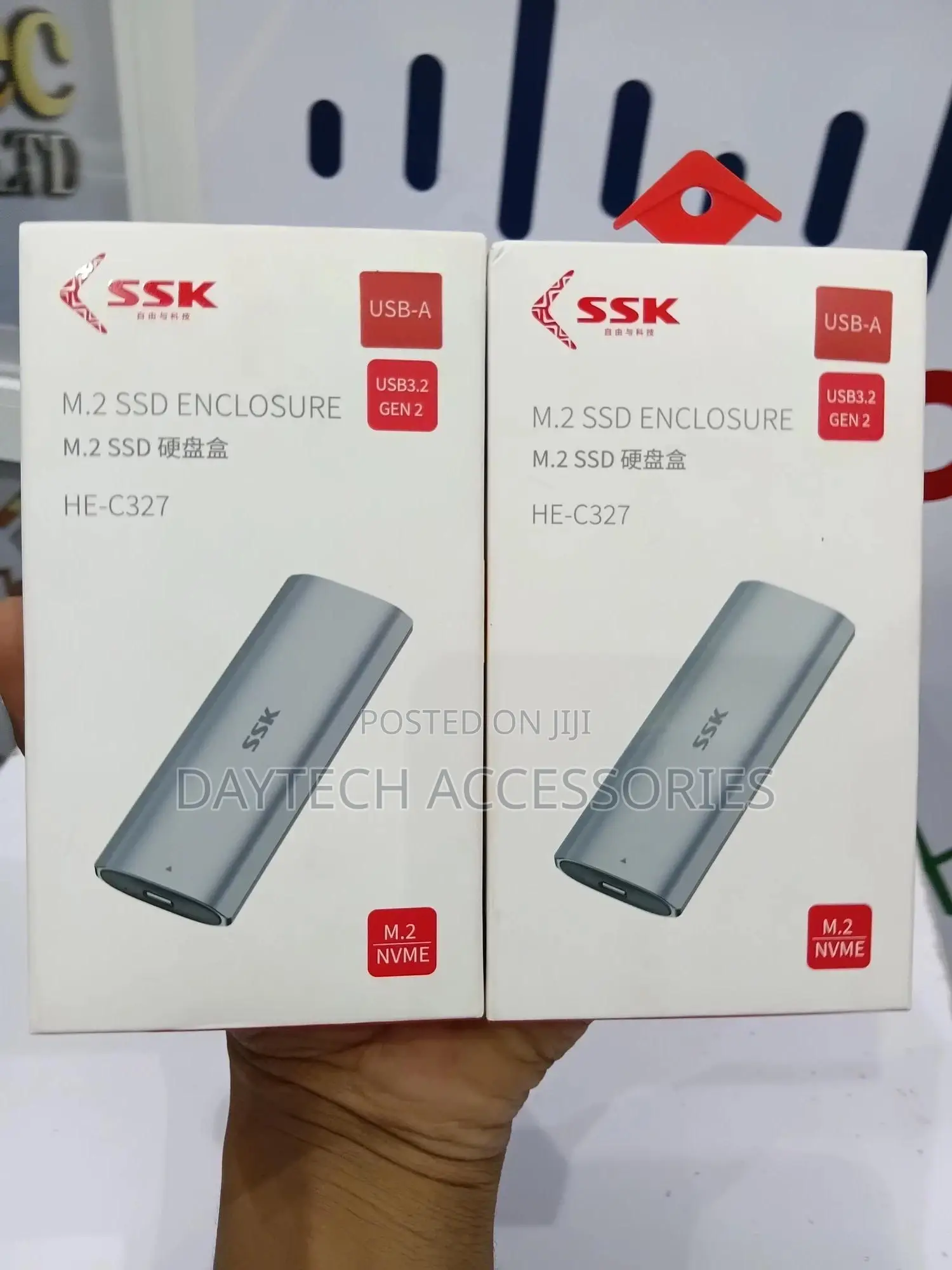 SSK M.2 Nvme SSD Enclosure (Model He-C327).