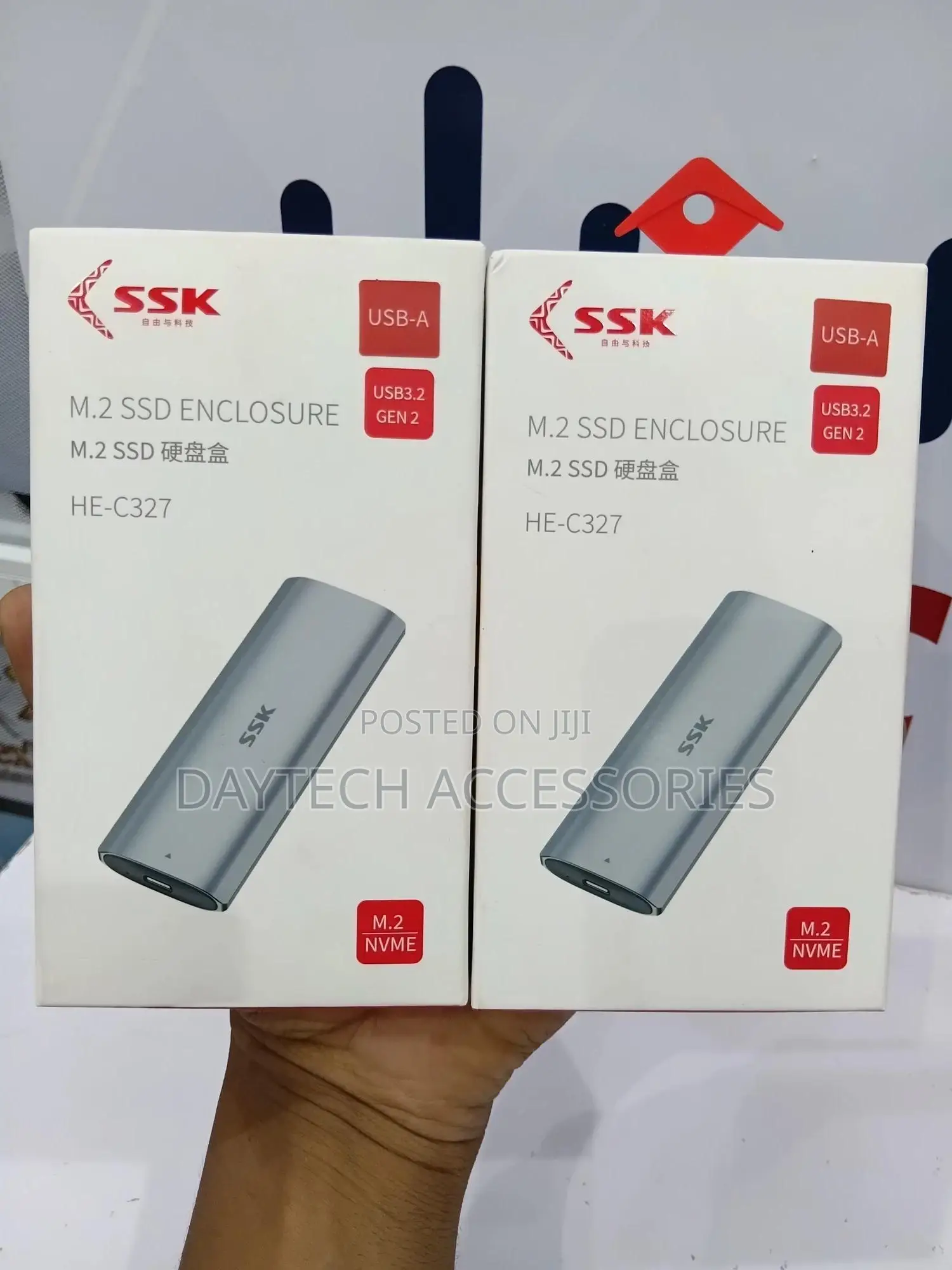 SSK M.2 Nvme SSD Enclosure (Model He-C327).