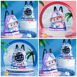 Cartoon Drawstring Waterproof Swimming Bag/ Toys Bag