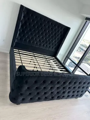 Black Tufted Bed Size 5 by 6
