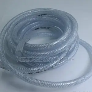 Braided Hose Pipe, Clear Size: 1/2" X 25 Mts,,