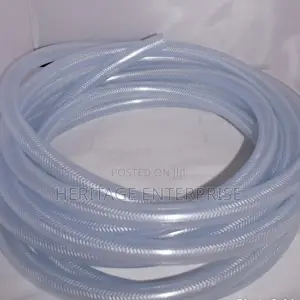Water Hose Pipe, Pvc Braided Clear Size: 1/2" X 25 Mts