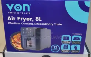 Von Air Fryer 8litres Digital Slim Design