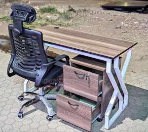 Metallic Office Table Office Set