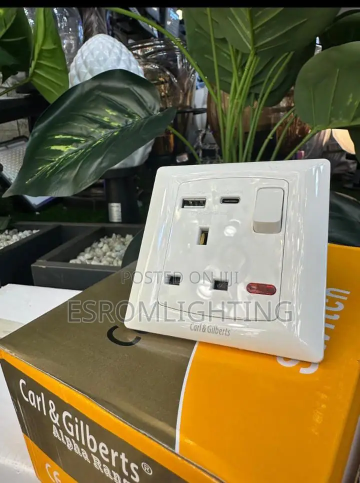 Carl Gilberts Alpha Range Single Socket -Usb Type C Ports