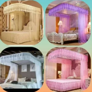2 Stand Net Rail Mosquito Net
 Colour Pink, Purple