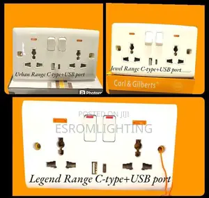 Urban /Jewel Legend Range C Type + USB Port Double Socket