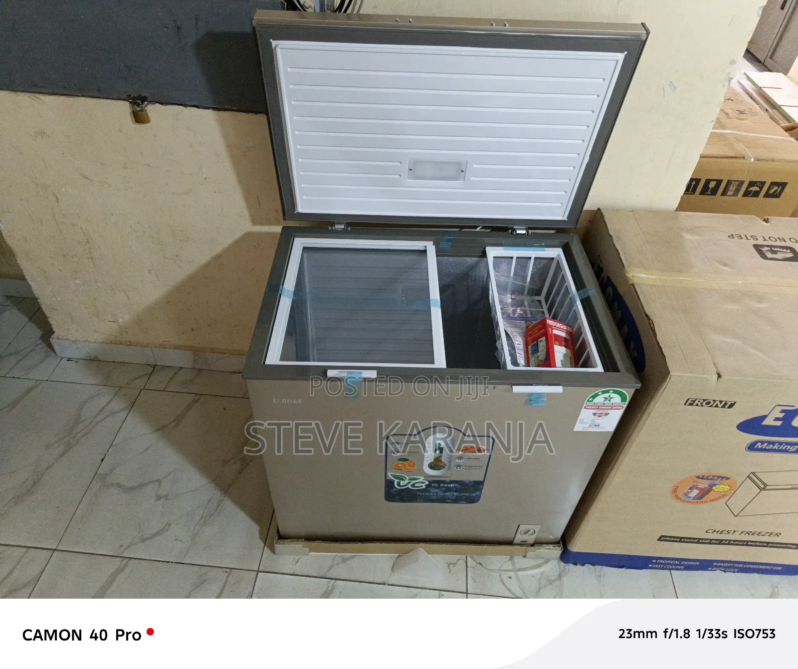 Ecomax Chest Freezer, 219l Capacity, 3 Star Freeezer
