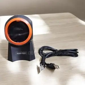 1d and 2d Round Desktop Table Mount Barcode Laser Scanner Reader