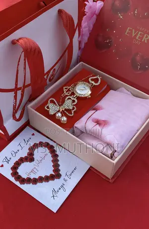  Chiffon Scarf Valentines Ladies Gift Set *