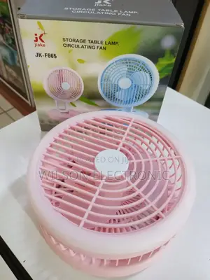 Portable Desk Lamp Fan With Led Lights. Rechargeable