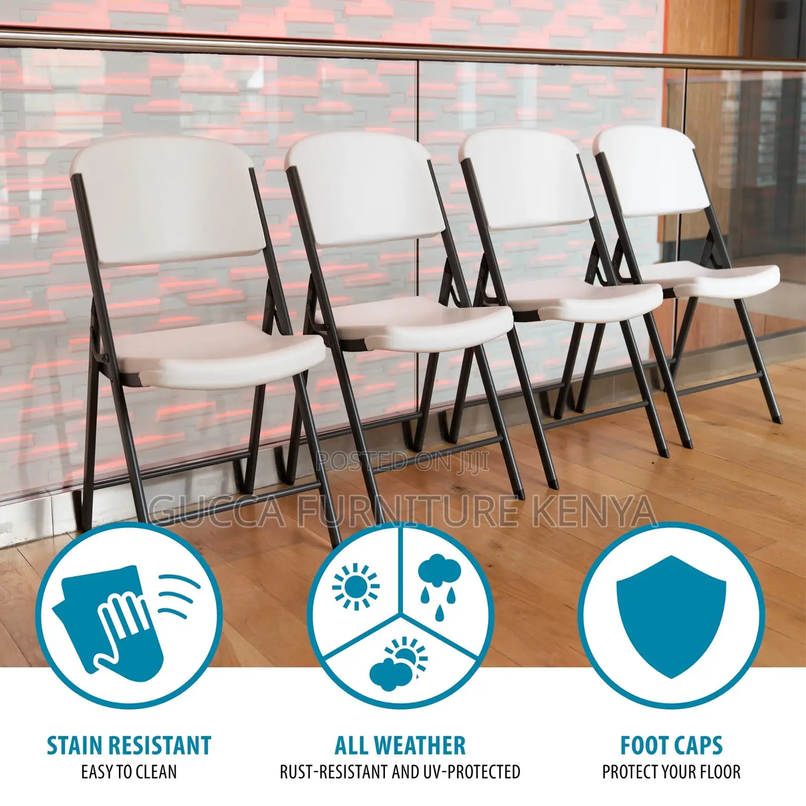 Home Office Foldable Training Plastic Chair