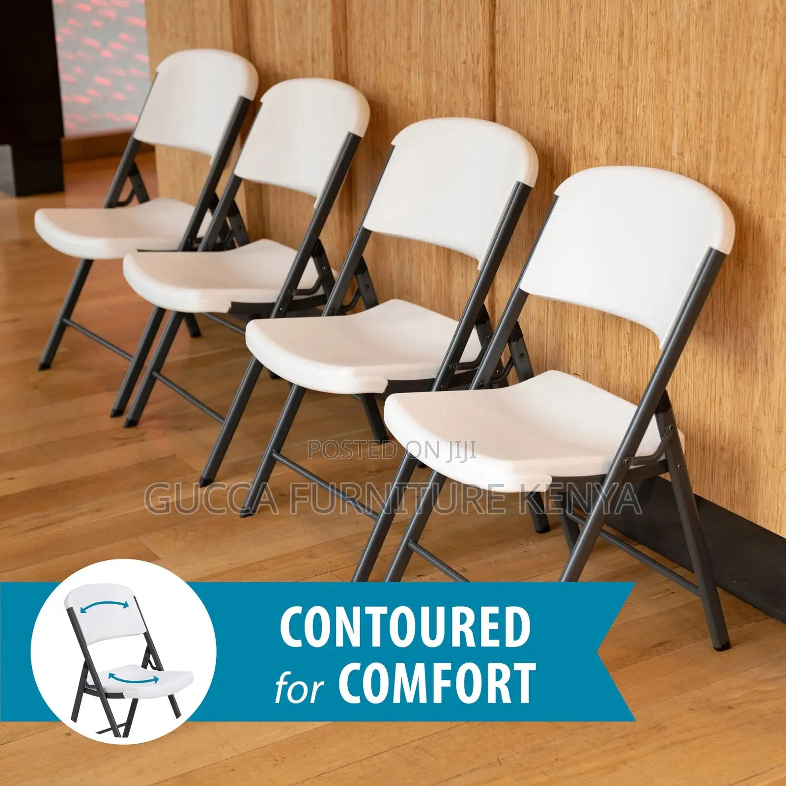 Home Office Foldable Training Plastic Chair