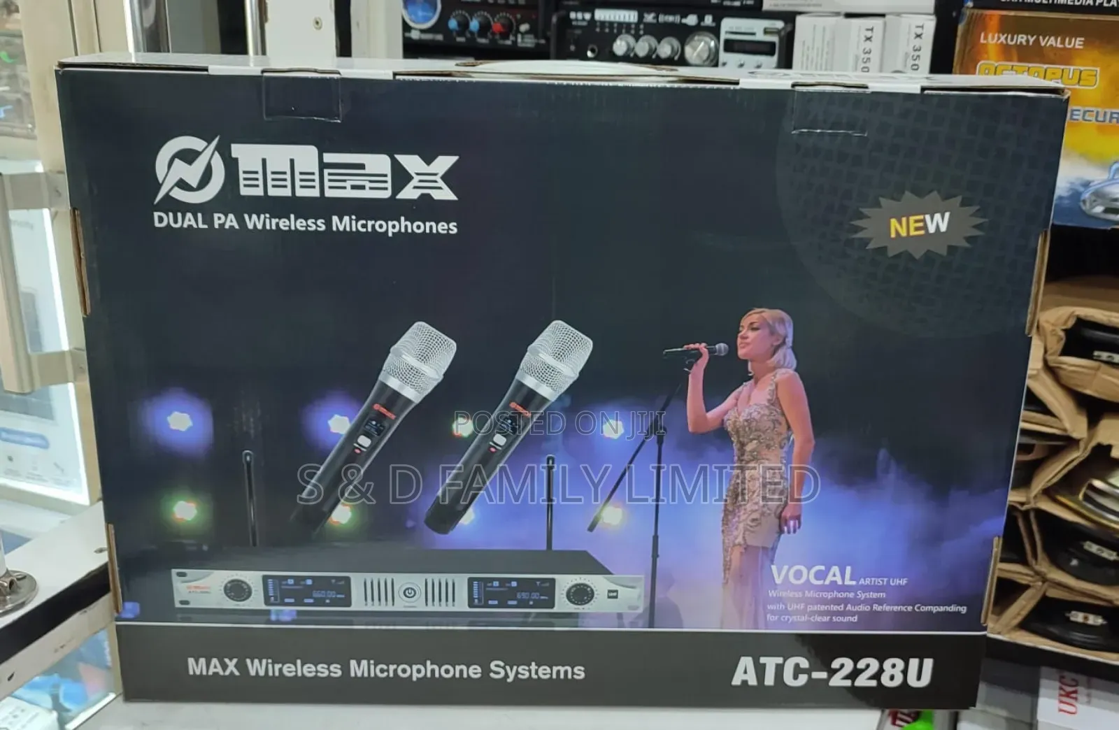 Omax Atc-228u Wireless Microphone System