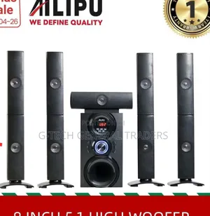 Ailipu High Power 5.1 Channel Home Theater Sound System