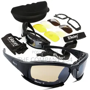 Outdoor Shooting Hiking Daisy Tactical Polarized Sunglasses 4 Lens