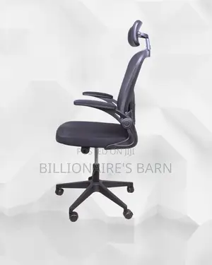 Grey Ergonomic Chair | Comfort Meets Style, Flip-Up Arms Convenience