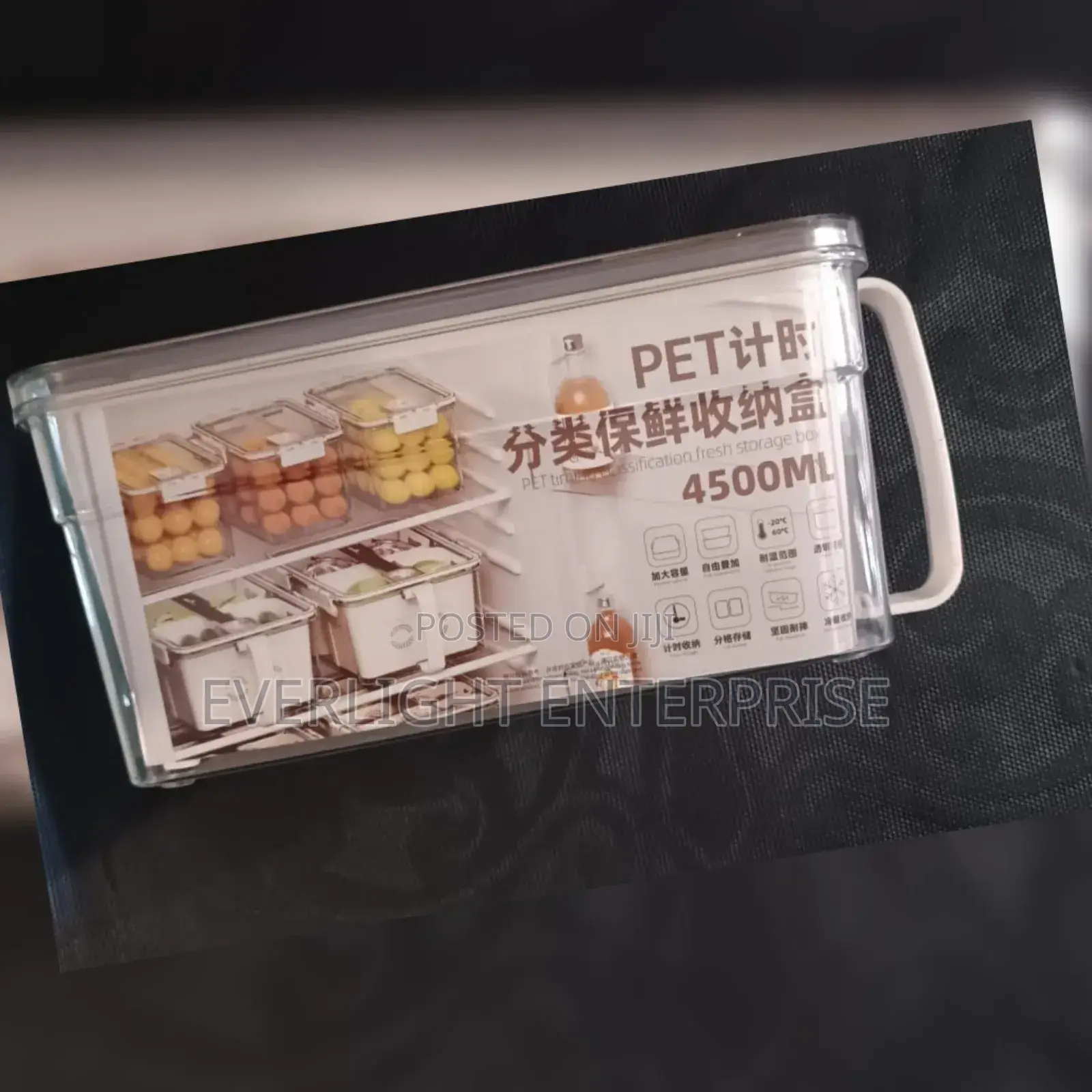 2 in 1 Acrylic Fridge Containers