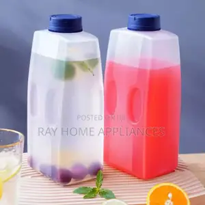 2l Water Bottle With Cap Refrigerator Jug Drink Dispenser