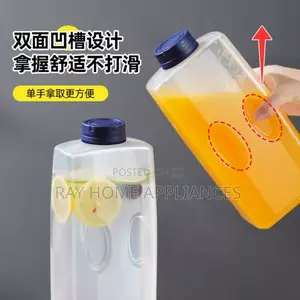 2l Water Bottle With Cap Refrigerator Jug Drink Dispenser