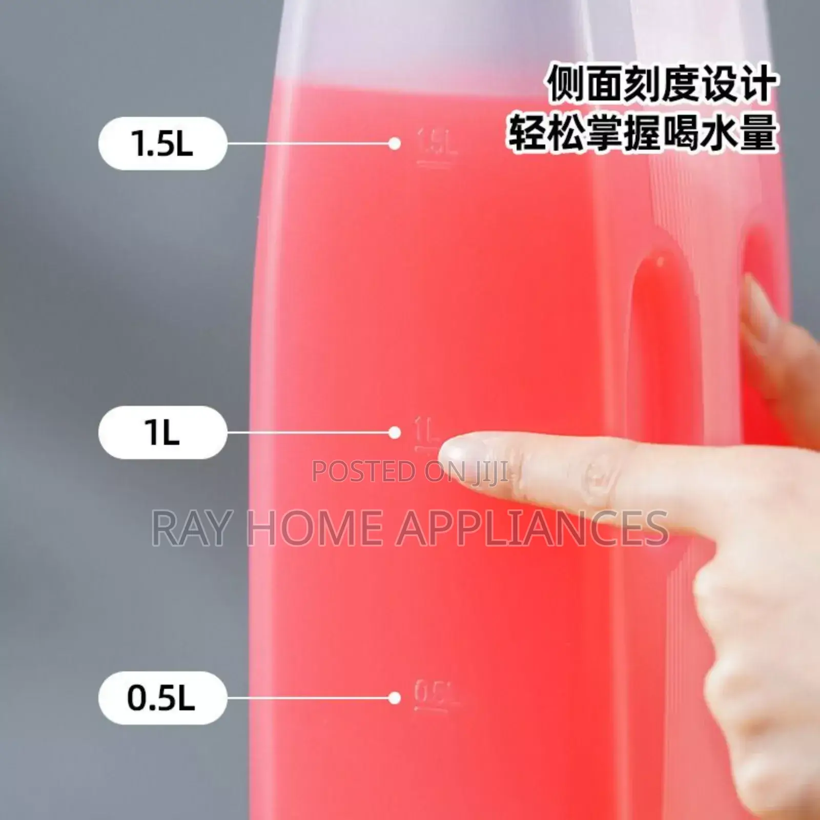2l Water Bottle With Cap Refrigerator Jug Drink Dispenser