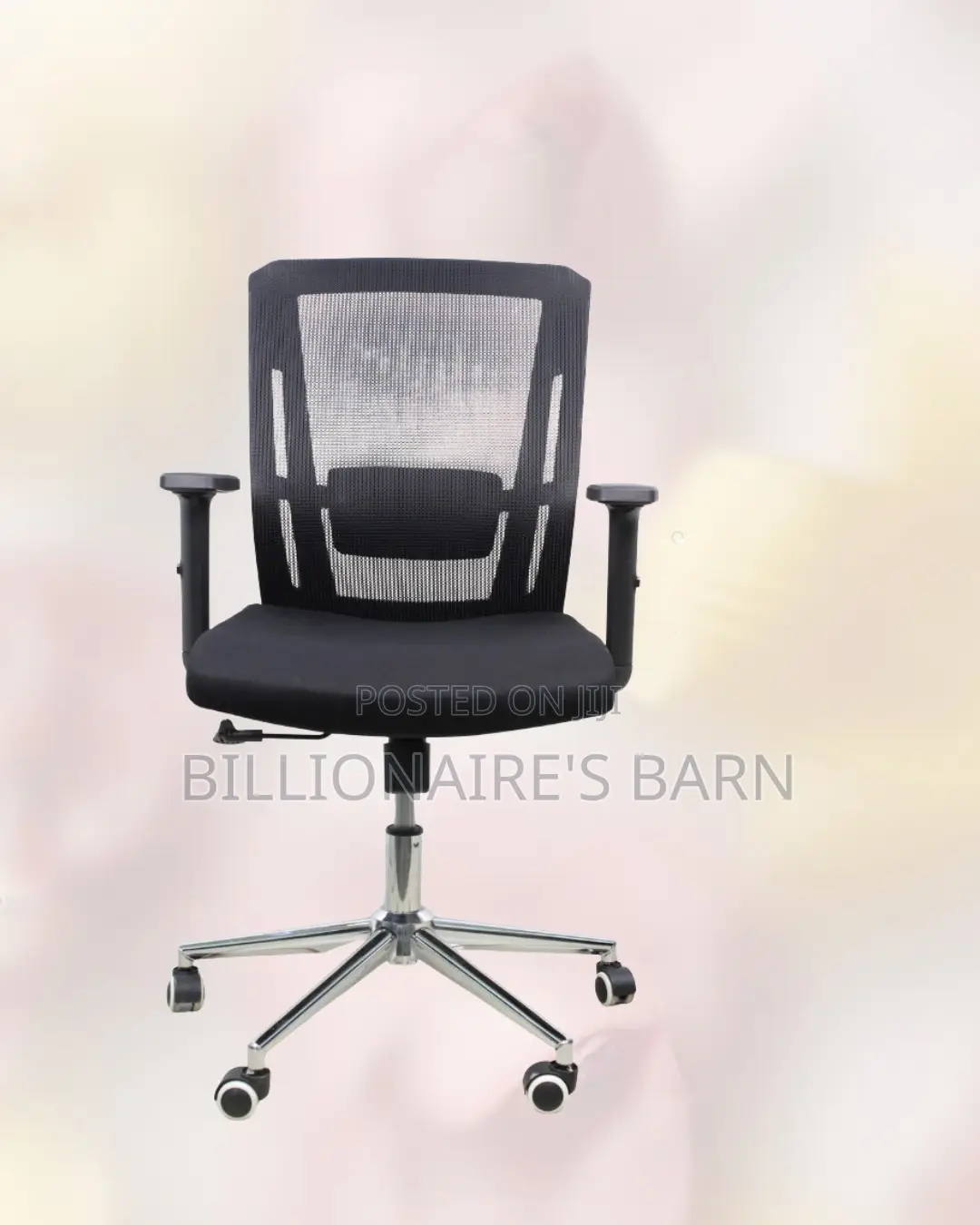 Barn Origin Office Chair Mid-Back Chrome Base • Smooth Movement