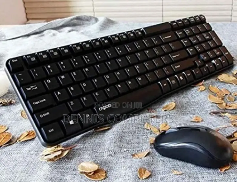 Rapoo Wireless Keyboard Mouse X1800s - Black