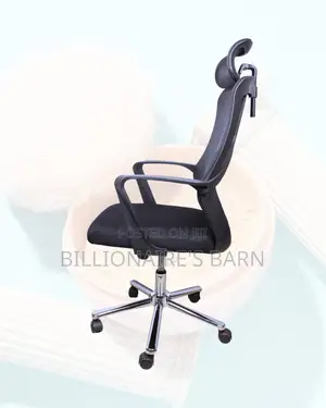 Headrest Office Chair • Office-Ready Style, Breathable Mesh Airflow