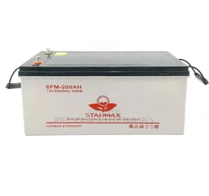 Starmax 200 Ah - 20hrs Heavy Duty Solar Gel Battery 50kgs for Off Grid