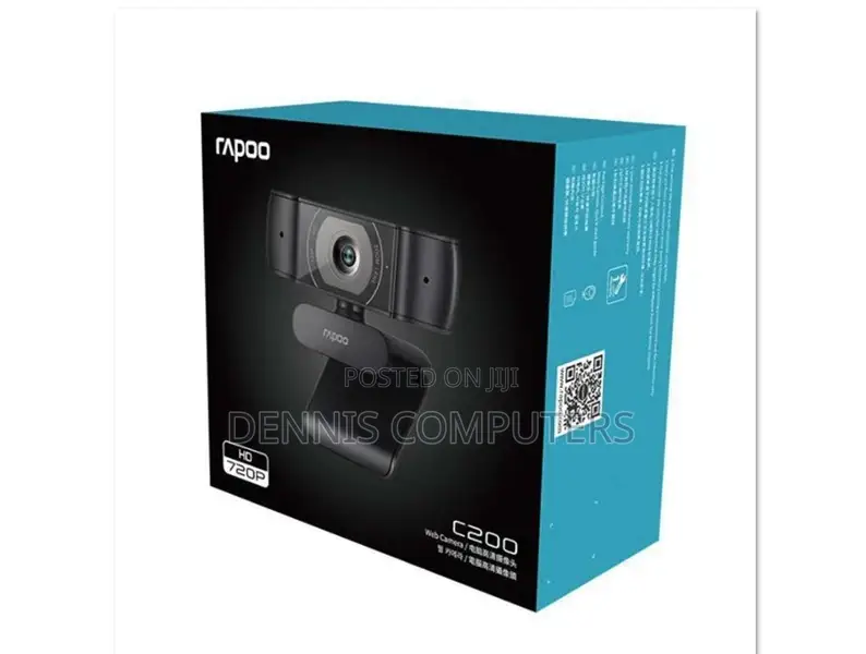 Rapoo C200 - 720p Hd Webcam Super Wide Angle With Microphone